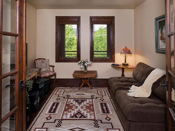 Den with French Doors