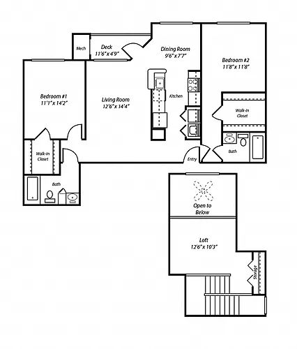 Floor plan B4L The Dukes Loft