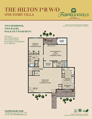 Floor plan The Hilton IB WO