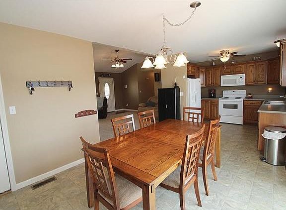 Open Dining/Kitchen Area