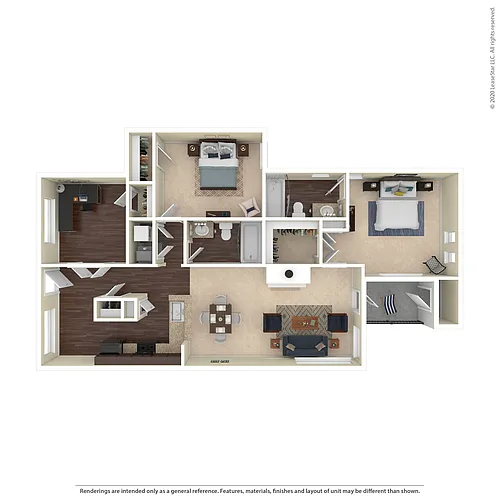 Floor plan B4 with Den Renovated