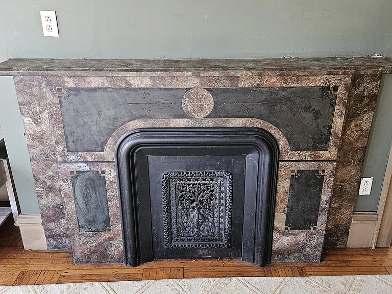 Marble Fireplace-Living Room