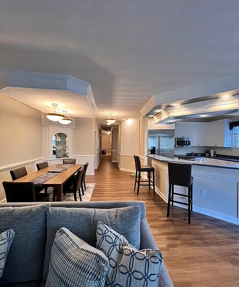 Open floor plan living space