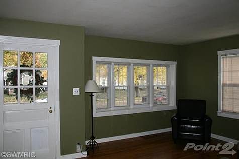 Bay Window in the living room lets in lots of natural light.