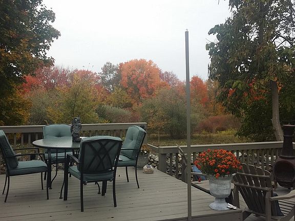 fall in white hills from your back deck