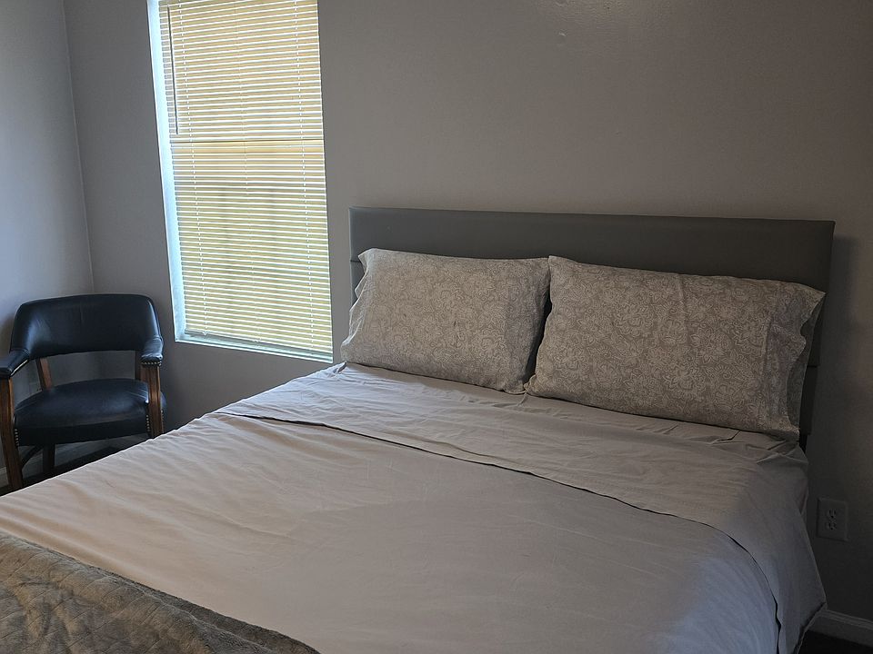 can come furnished with bed and chair or you can bring your own.