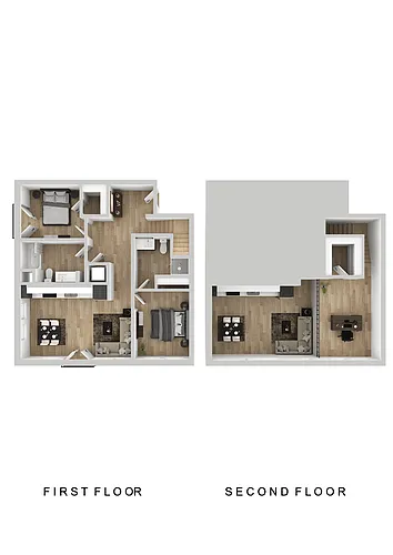 Floor plan Klipsan - 2 Bed A Loft