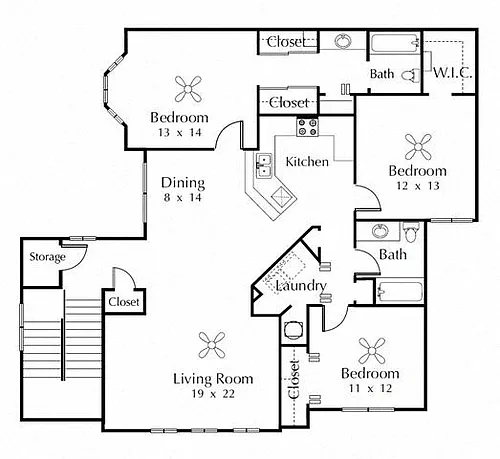 Floor plan 3A