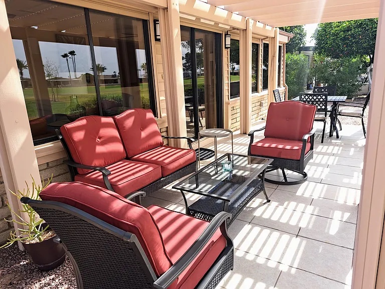 comfortable patio seating