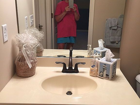 First floor powder room