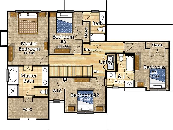 Upper Level Floorplan