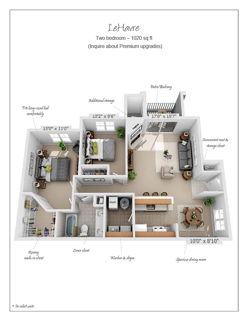 Floor plan LeHavre