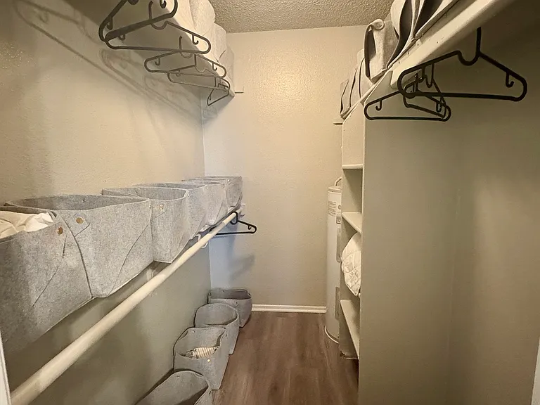 Huge walk in closet with plenty of storage space!