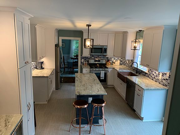 Remodeled kitchen.