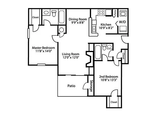 Floor plan B2 - Classic Interior