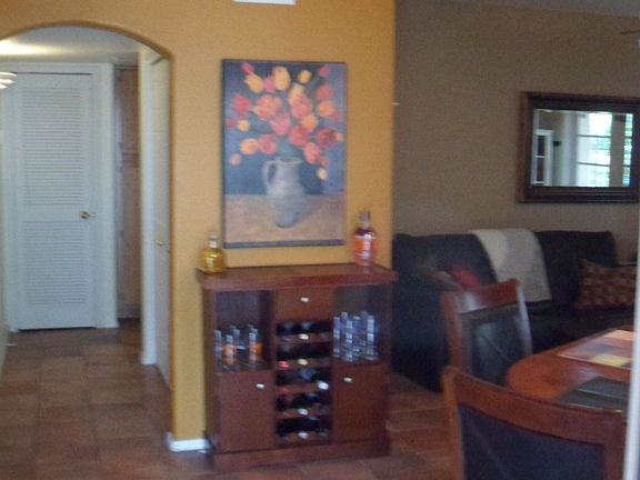 View walking in front door