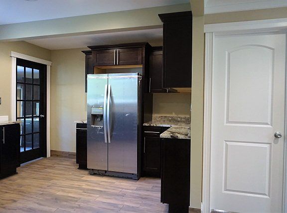 Side view of kitchen