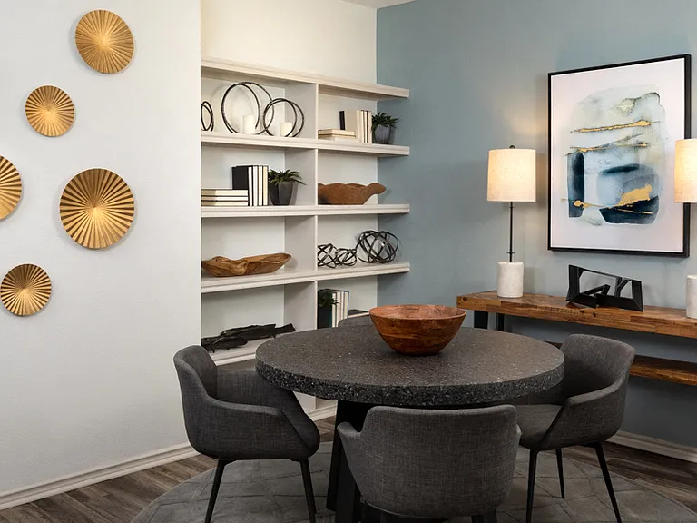 Premium built-in desks and shelves in select floor plans