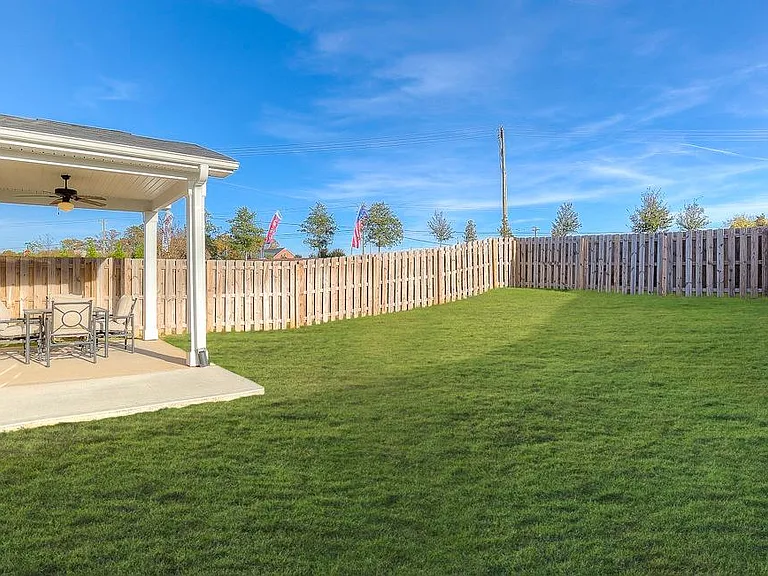 Back Yard with Fence