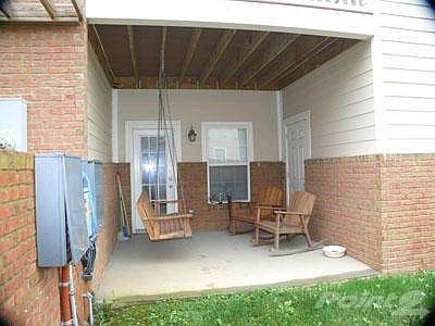 The patio is just off the living room.