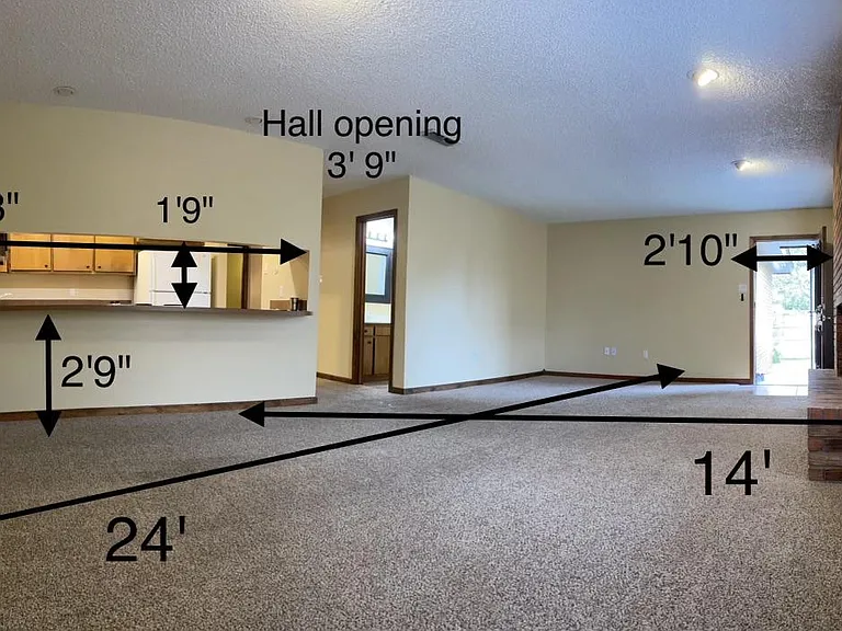 This is apartment B. Apartment C had slightly different layout with tile floor