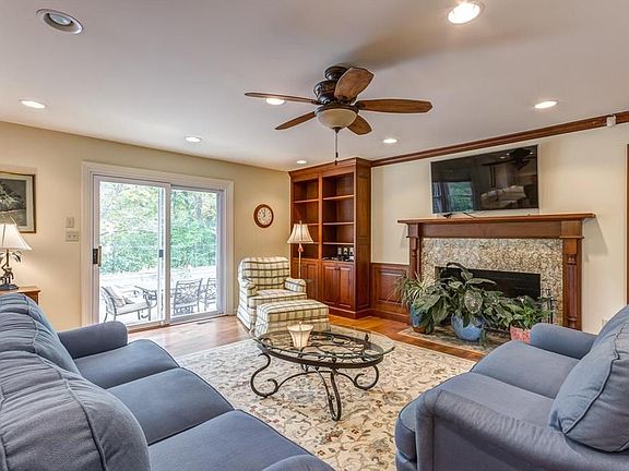 This bay window serves as a great bird blind. Feeders are usually hung in the tree just outside where many local and migratory songbirds can be seen feeding year round!