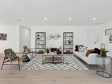 Main Living Room w/ TV Wall