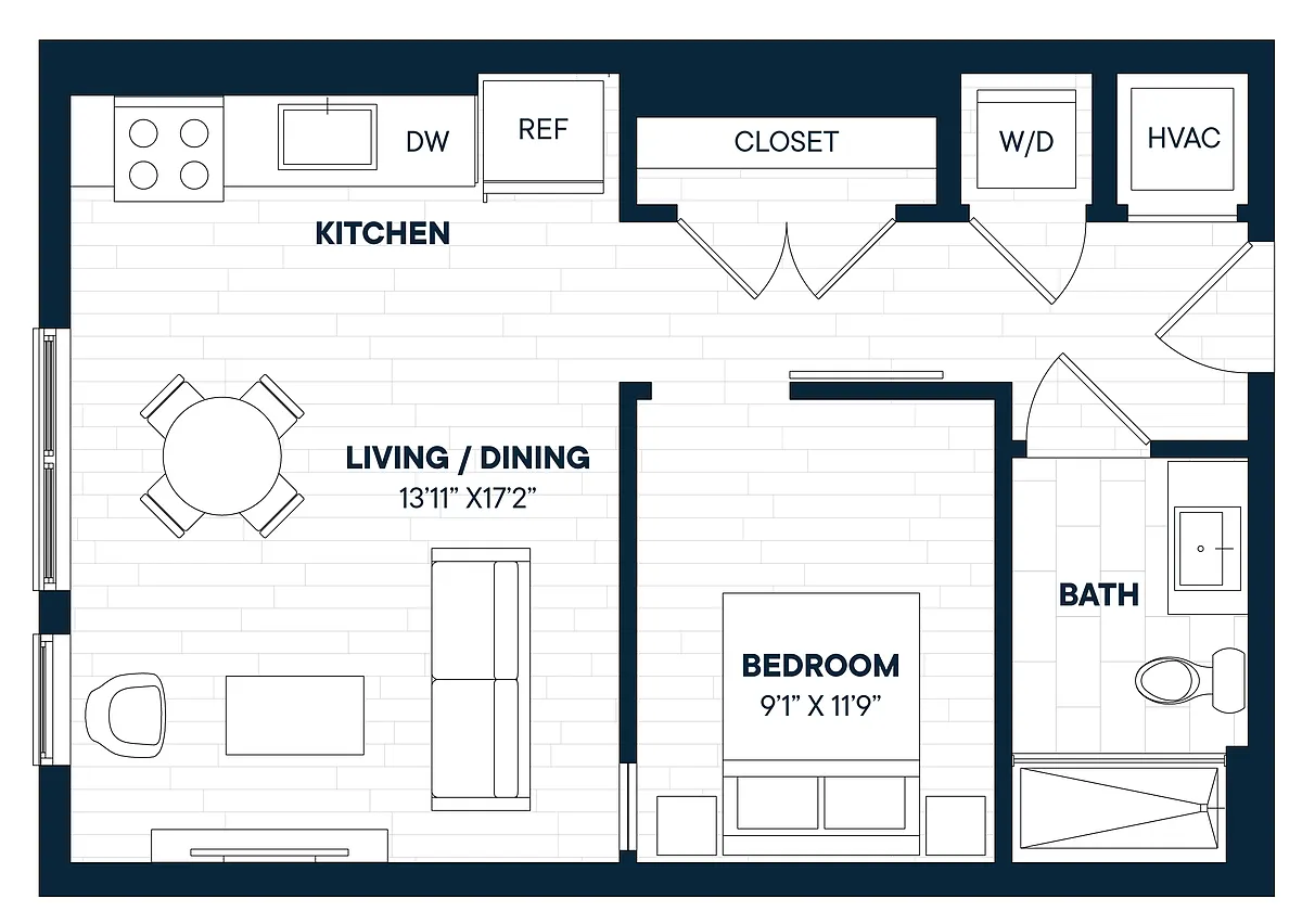 Floor plan Studio-S9