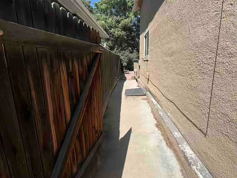 Backyard access to front