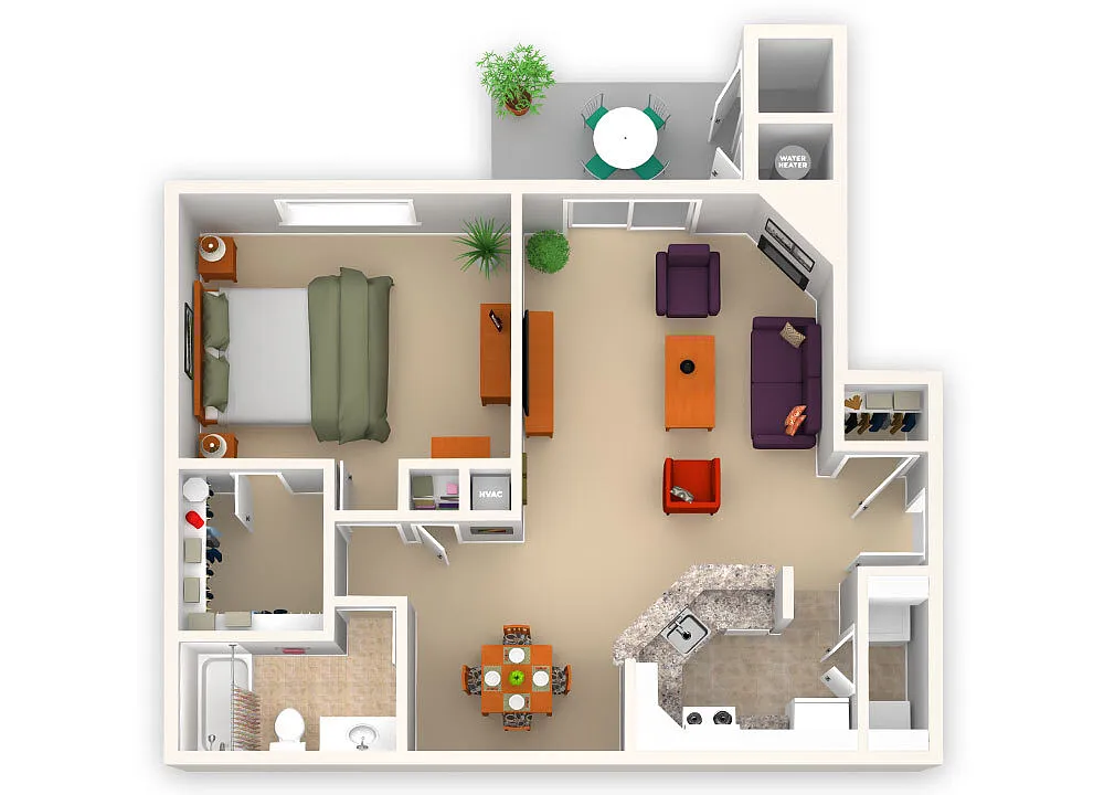 Floor plan One Bedroom