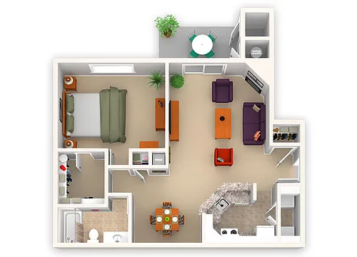 Floor plan One Bedroom