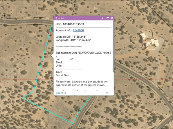 San Pedro Crk Lot 61, Sandia Park, NM 87047