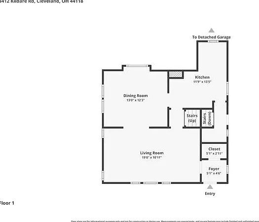 3 bed, 1.0 bath, 1296 sqft, $1,695 — Photo 4