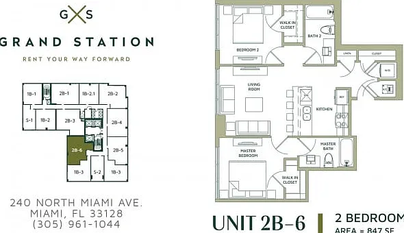 2B-6 | 847 Square Foot Two Bedroom Two Bath 2B-6 | 847 Square Foot Two Bedroom Two Bath
