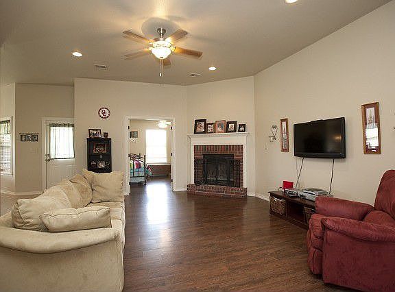 Great room with fireplace