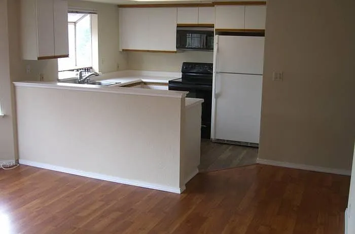 Living room into kitchen