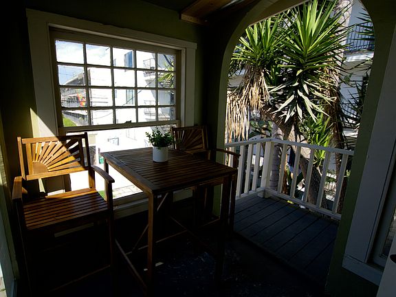 Unit D's balcony.