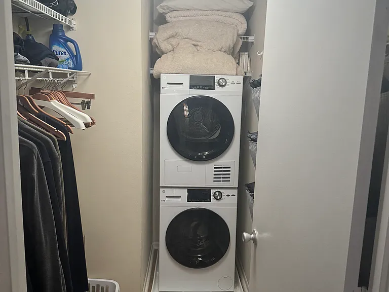 New en suite washer/dryer.