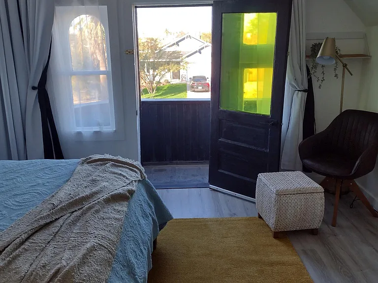 Balcony door open