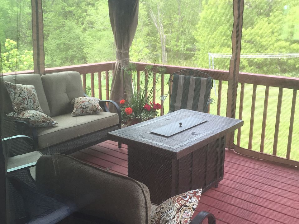 Deck on backside of  house