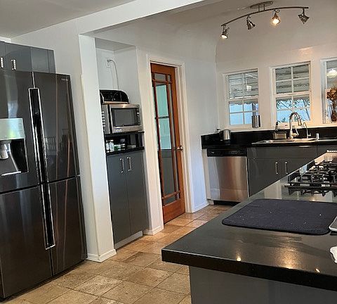 open kitchen area