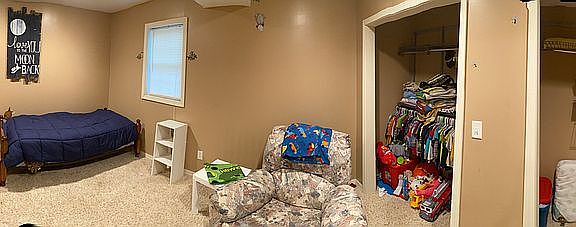 Basement bedroom