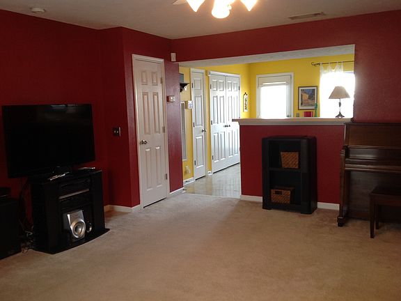 Living area open to kitchen