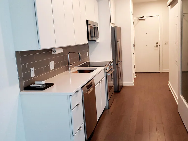 Entrance view into condo unit