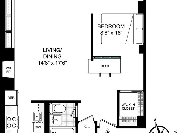 3rd image of 221 W 14th St APT 3A