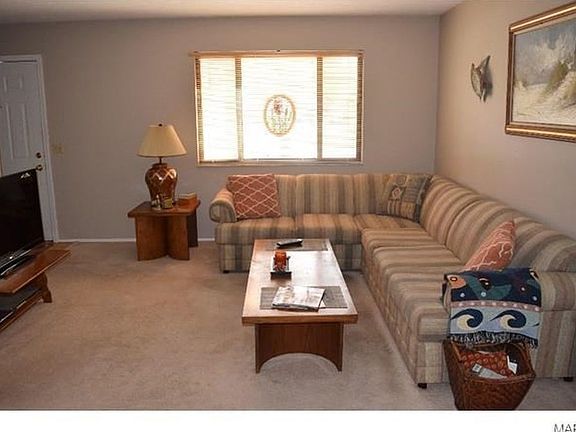 View from dining room to living room