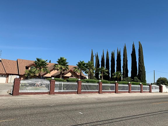 full brick & cast fence