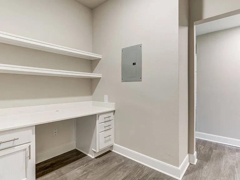 Built-in Desk and Cabinets