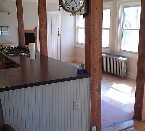 Kitchen area for table