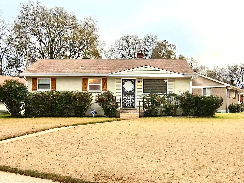 View from street. Home sits on a corner lot.